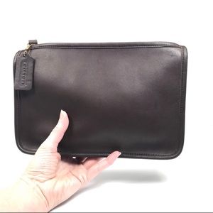 Vintage Coach Clutch in Mahogany color